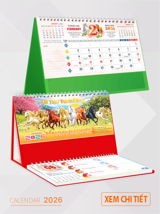 lịch để bàn 2026