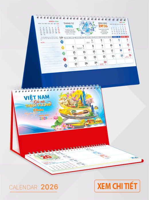 lịch để bàn 2026