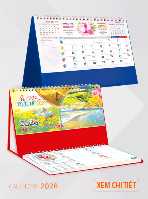 lịch để bàn 2026