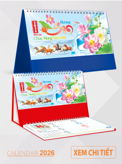 lịch để bàn 2026